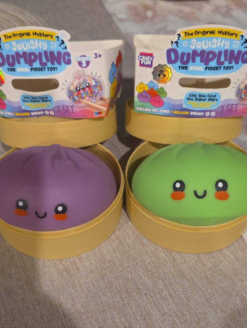RMS Dumplings - Purple & Green (Set of 2)